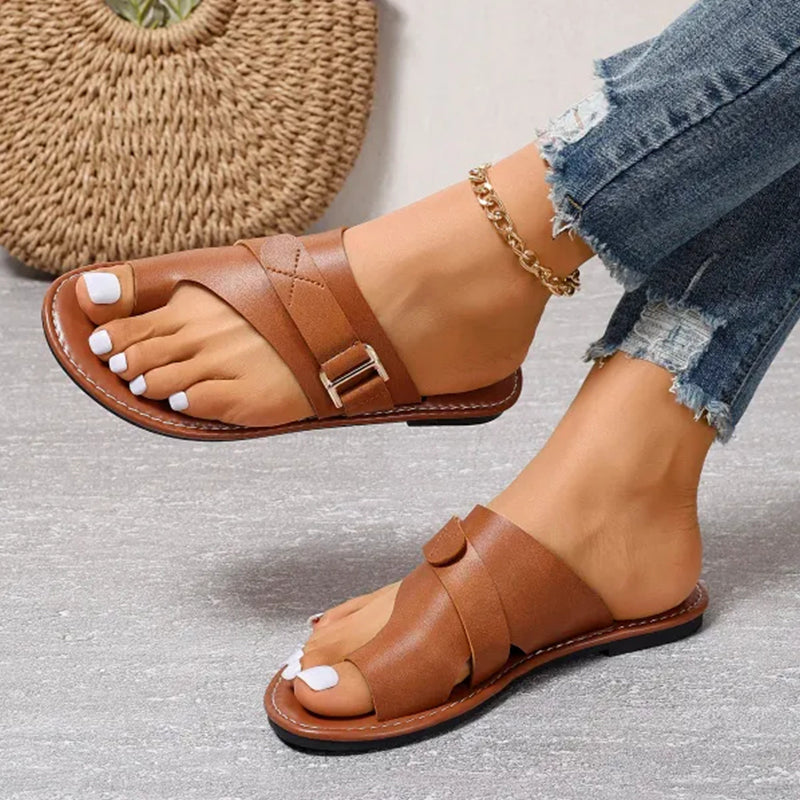 đ„Sista dagskampanj 70% OFFđ„ LĂ€tta ortopediska sandaler gjorda av premiumlĂ€der