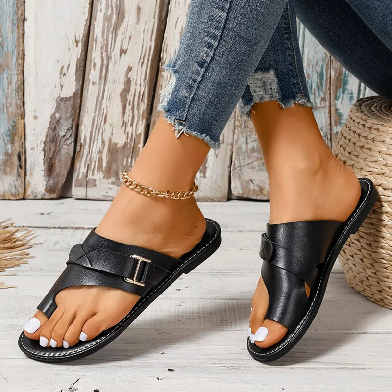đ„Sista dagskampanj 70% OFFđ„ LĂ€tta ortopediska sandaler gjorda av premiumlĂ€der