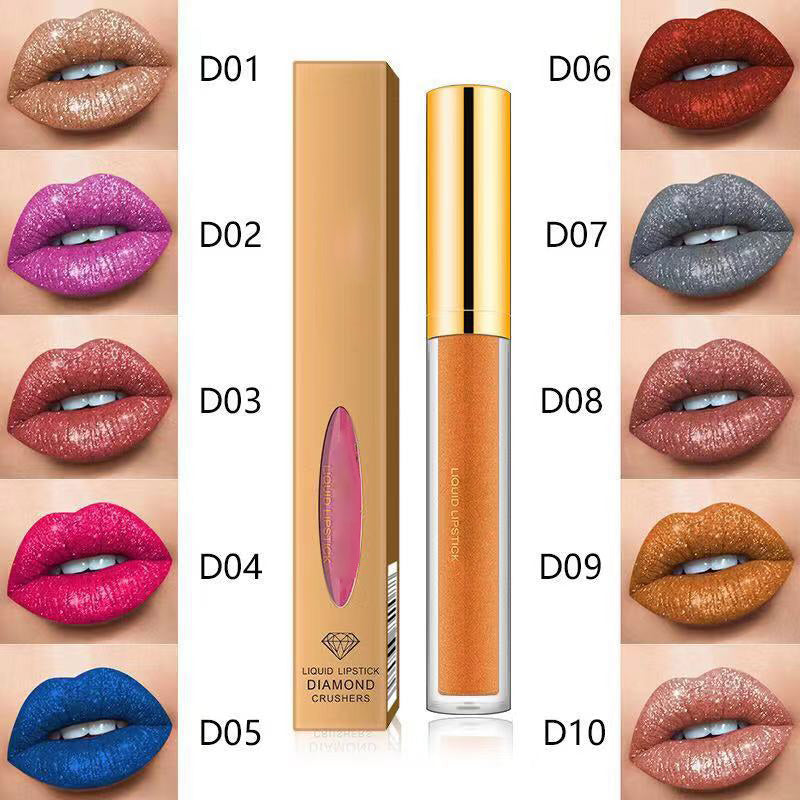 đ„Köp 1 fĂ„ 1 gratisđ„Metallic Liquid Diamond Glitter lĂ€ppstift