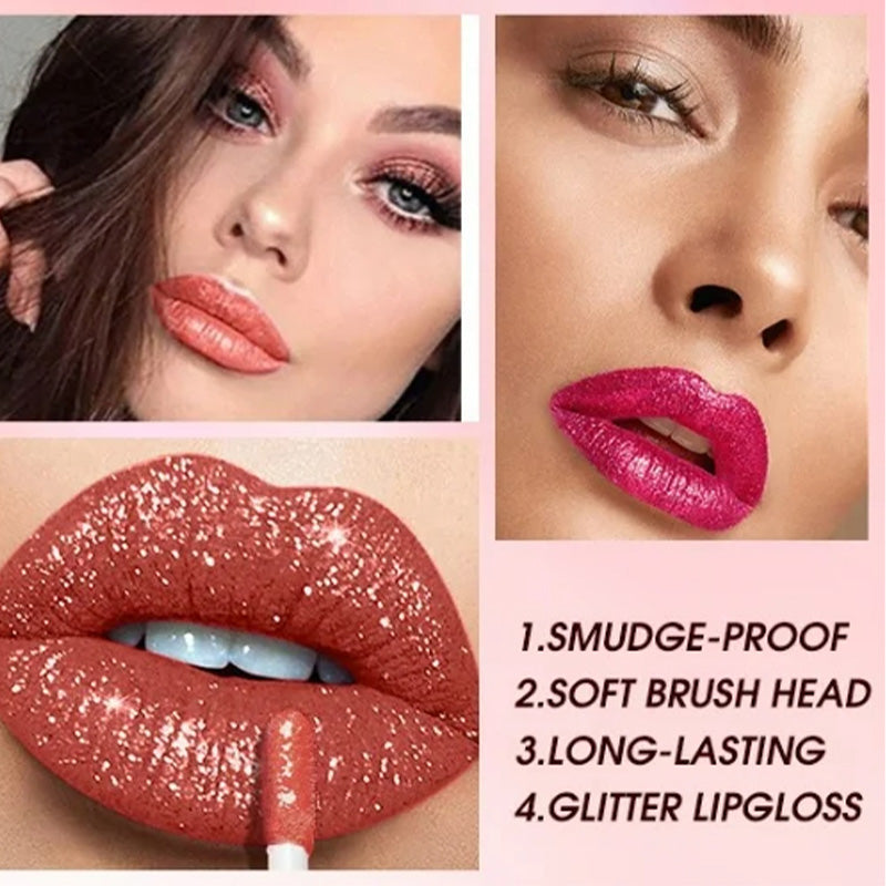 đ„Köp 1 fĂ„ 1 gratisđ„Metallic Liquid Diamond Glitter lĂ€ppstift