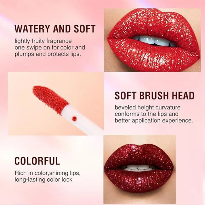 đ„Köp 1 fĂ„ 1 gratisđ„Metallic Liquid Diamond Glitter lĂ€ppstift