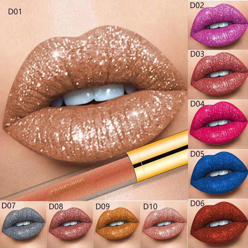 đ„Köp 1 fĂ„ 1 gratisđ„Metallic Liquid Diamond Glitter lĂ€ppstift