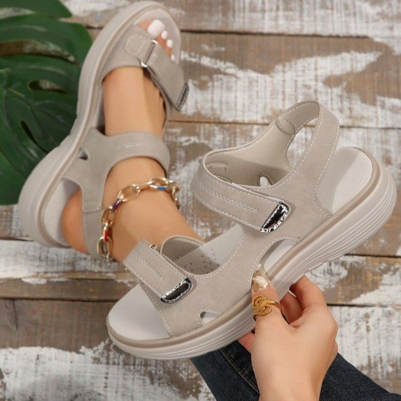 đ„Sista dagen för 40% rabattđđWedge-sandaler med kardborreband för kvinnor