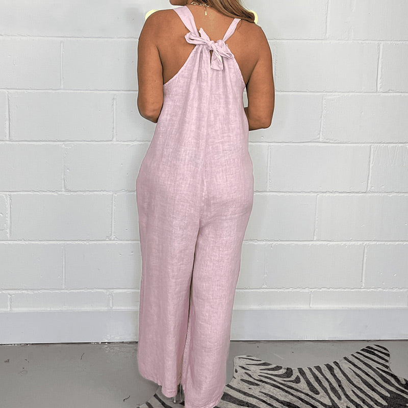 Avslappnad, enkel jumpsuit för kvinnor