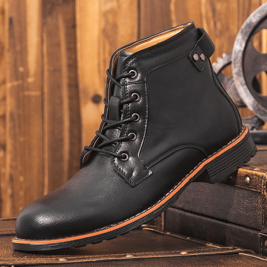 Varmt 40% rabatt🔥Läder Vintage Casual Martin Boots för män