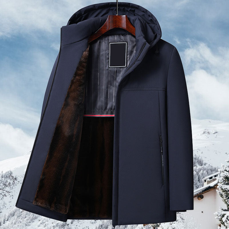Thermal Parka Coat med huva för män( Fri frakt)