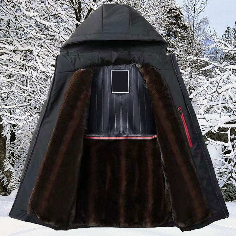 Thermal Parka Coat med huva för män( Fri frakt)
