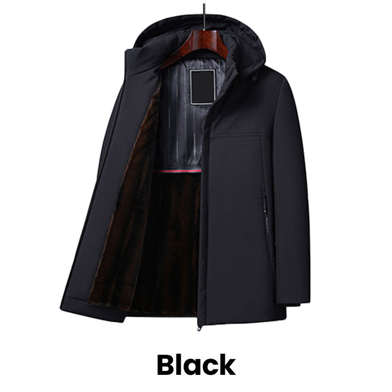 Thermal Parka Coat med huva för män( Fri frakt)