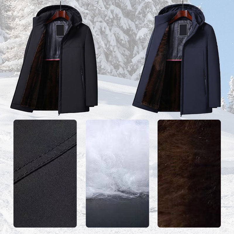 Thermal Parka Coat med huva för män( Fri frakt)