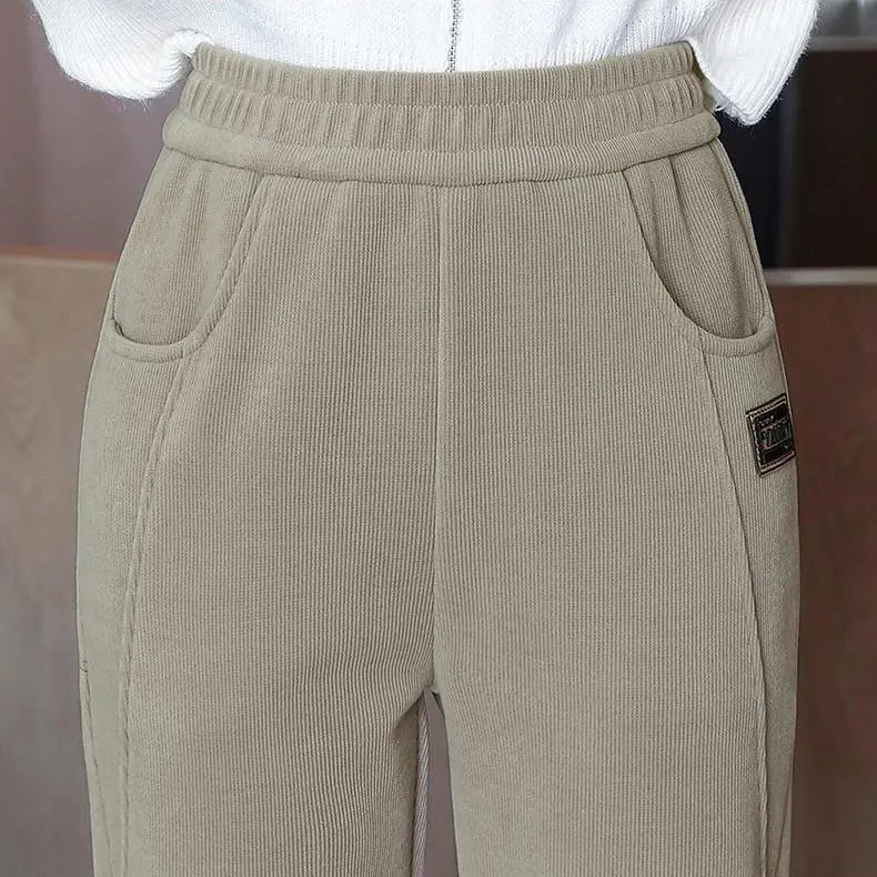 🔥Begränsat tidserbjudande🔥Kvinnors högmästare varma faux fleece-fodrade byxor