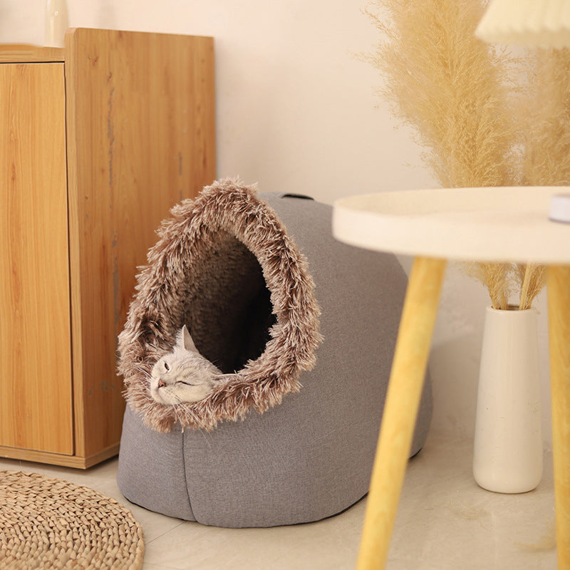 đ„ Hot försĂ€ljning đŸ OFFWinter Warm Pet Cave sĂ€ng