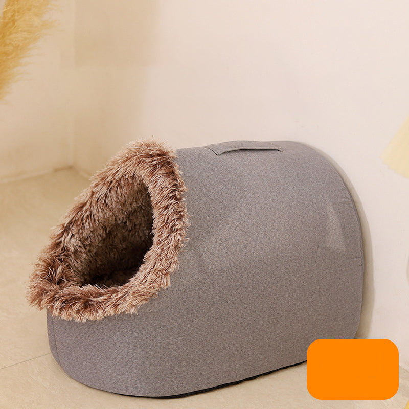 đ„ Hot försĂ€ljning đŸ OFFWinter Warm Pet Cave sĂ€ng
