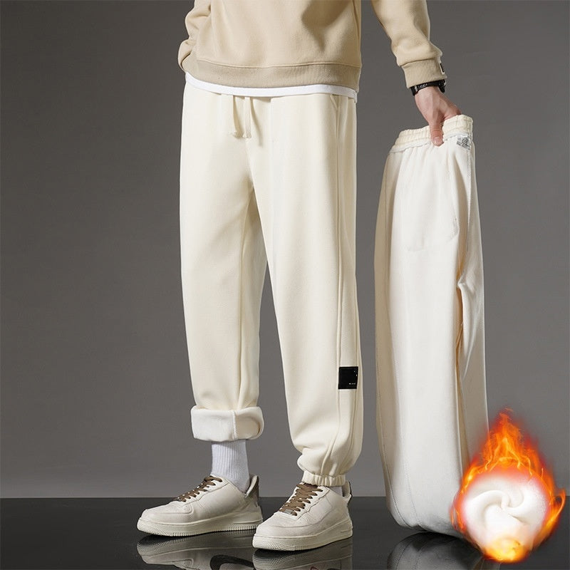 Casual Förtjockade Varmfodrade Sweatpants för män