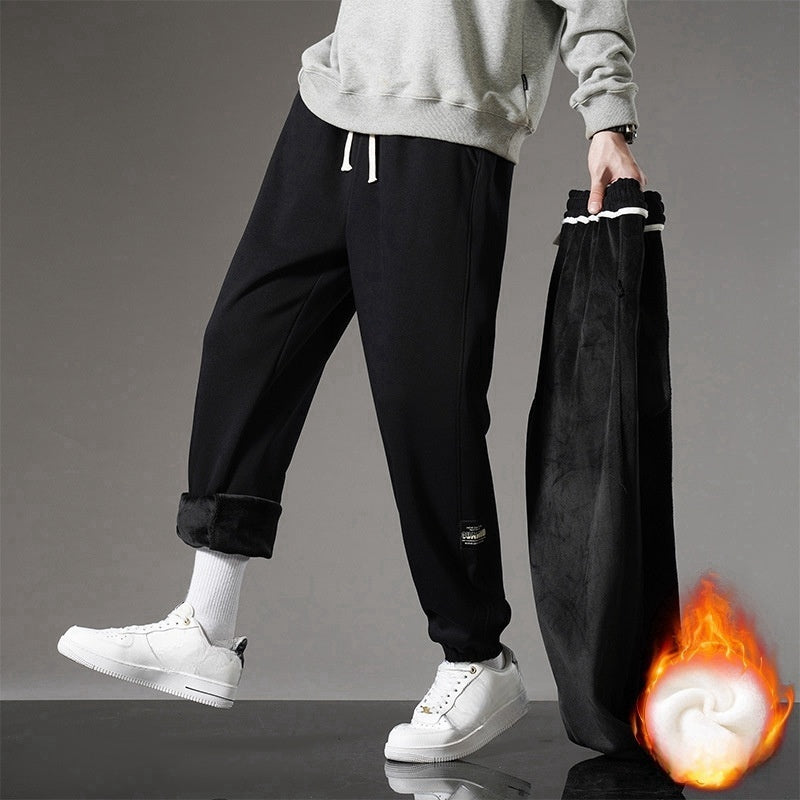 Casual Förtjockade Varmfodrade Sweatpants för män