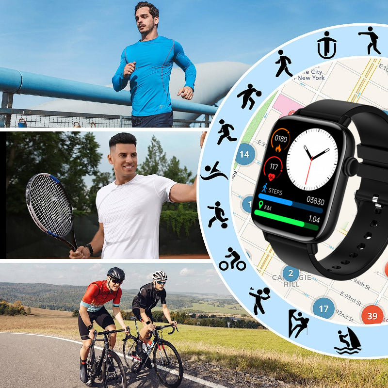 Multifunktionell, snygg Bluetooth-sportsmartklocka