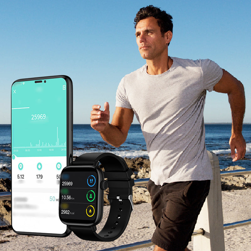 Multifunktionell, snygg Bluetooth-sportsmartklocka