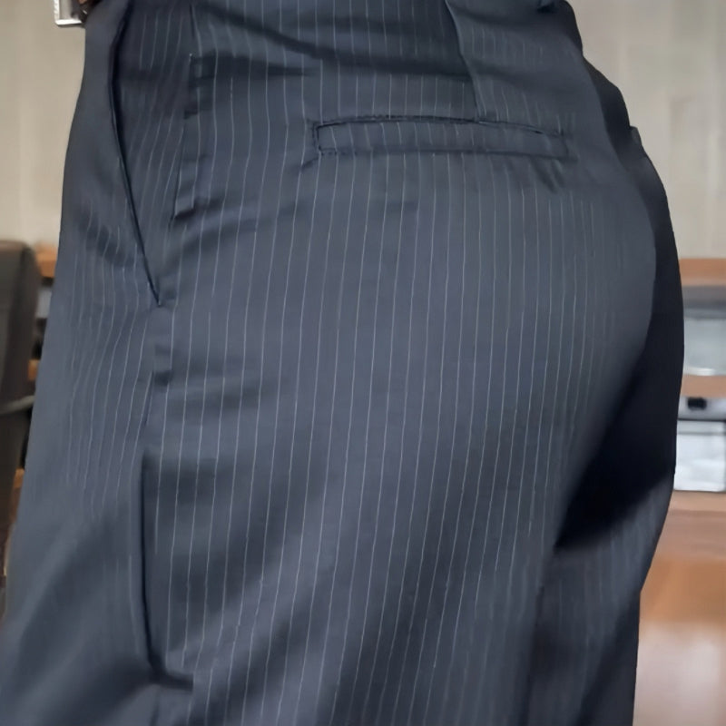 đKvinnor Hög midja Casual Straight Blazer Byxor