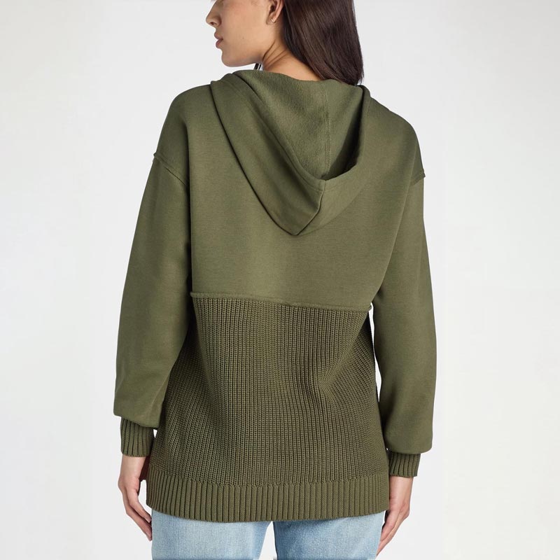 Unik och chic patchwork-hoodie för kvinnor