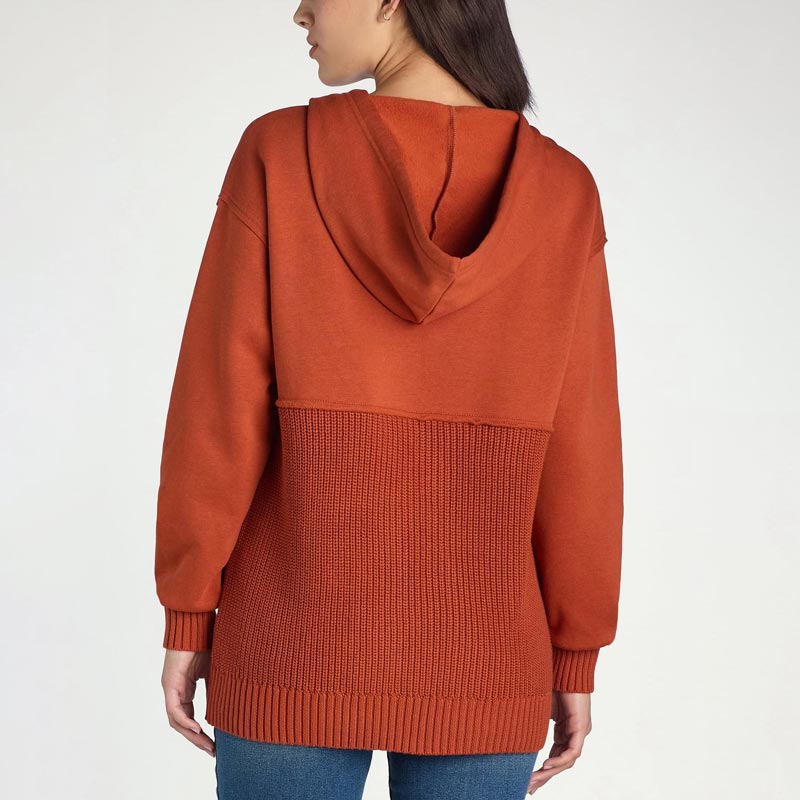 Unik och chic patchwork-hoodie för kvinnor