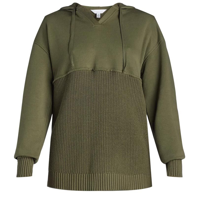 Unik och chic patchwork-hoodie för kvinnor