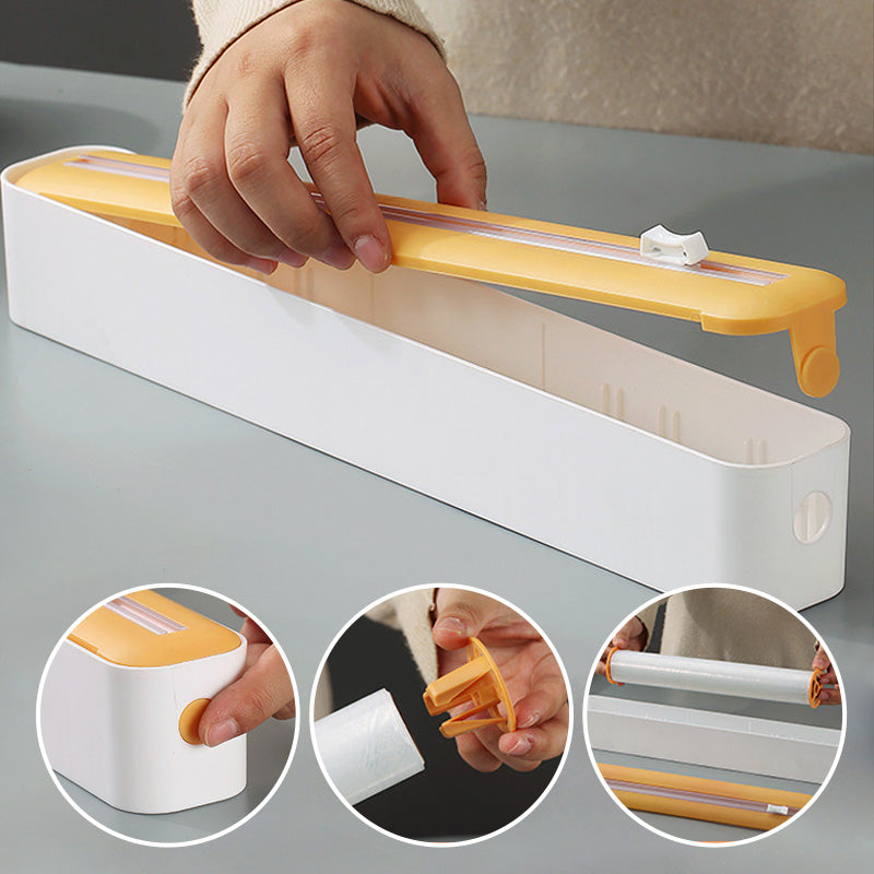 3 i 1 Magnetisk plastfoliedispenser med skärare