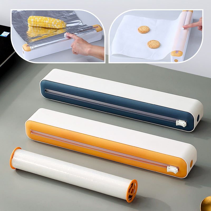 3 i 1 Magnetisk plastfoliedispenser med skärare