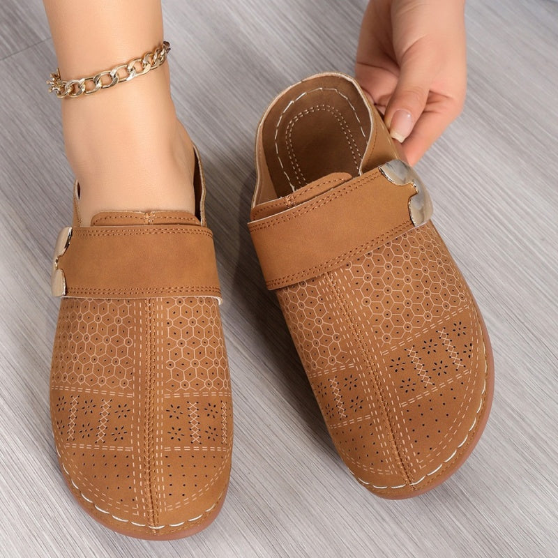 Wrap-Around Cutout Slipper Shoe för kvinnor
