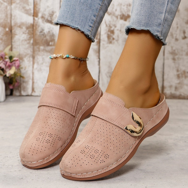 Wrap-Around Cutout Slipper Shoe för kvinnor