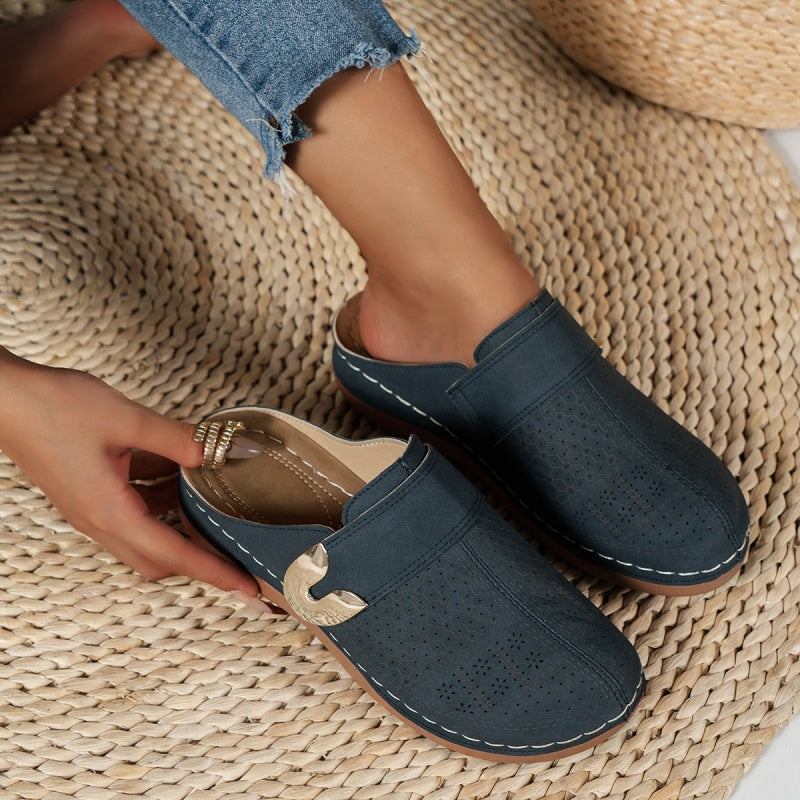 Wrap-Around Cutout Slipper Shoe för kvinnor