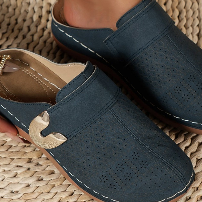 Wrap-Around Cutout Slipper Shoe för kvinnor