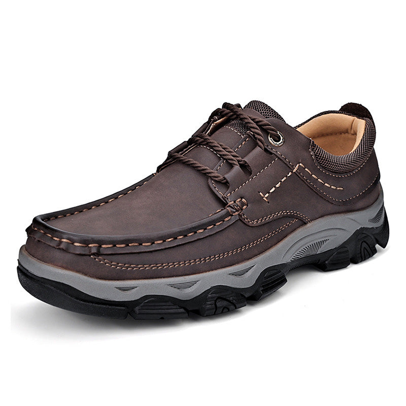 Lägerskor i PU-läder för herrar Casual Trendy Slip-On