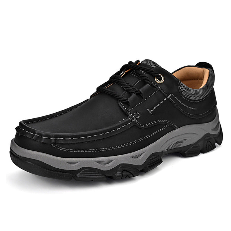 Lägerskor i PU-läder för herrar Casual Trendy Slip-On