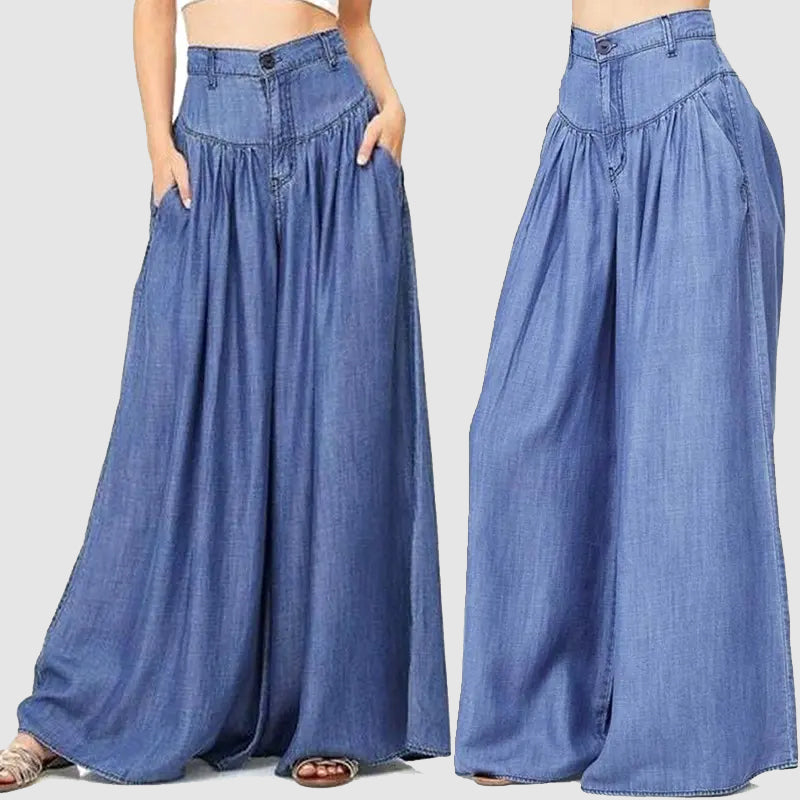 đžNY REAâš Dambyxor med hög midja och vida ben - snygga, avslappnade och eleganta! đ