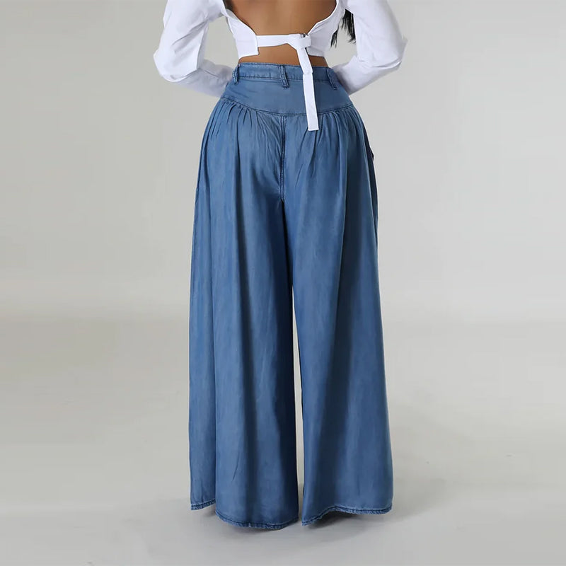 đžNY REAâš Dambyxor med hög midja och vida ben - snygga, avslappnade och eleganta! đ