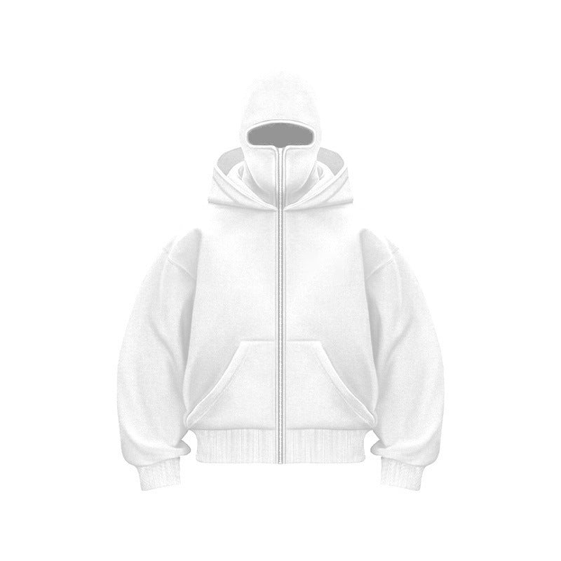 Ninja-hoodie med dragkedja för män och kvinnor