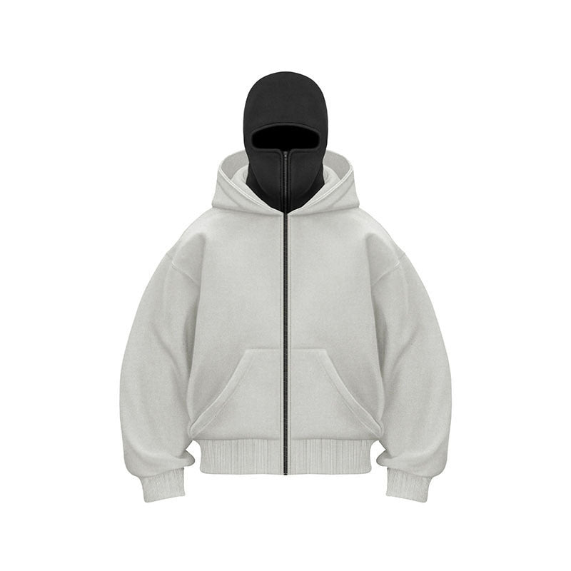 Ninja-hoodie med dragkedja för män och kvinnor