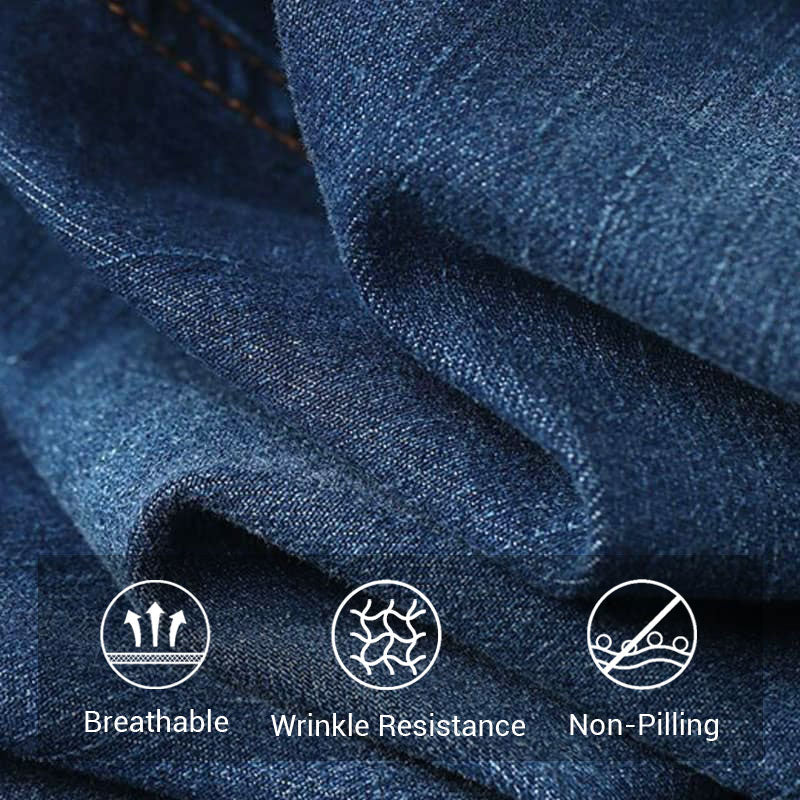 Stretchjeans med vida ben och hög midja för kvinnor
