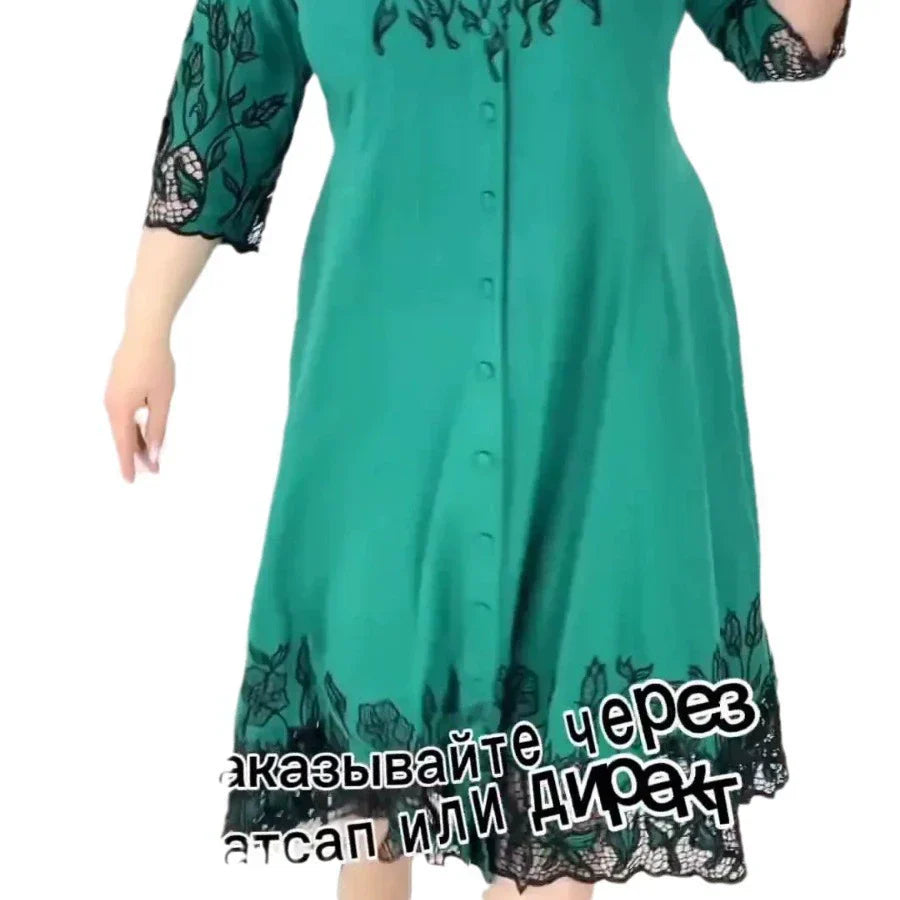 【🏆Bäst säljande produkter】🔥🥰2025 Enkel flerfärgad elegant klänning