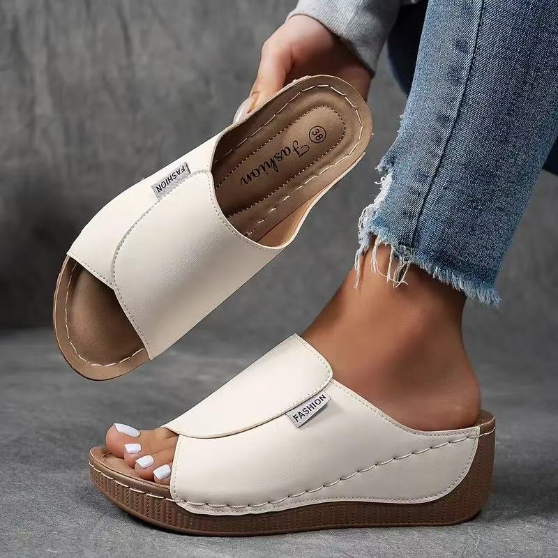 đ„Rea 49% rabattđ„Casual Wedge Slide-sandaler för kvinnor