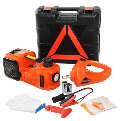 🔥CE/FCC-certifierad🔥12V (5 ton/11023 lbs) multifunktionell elektrisk hydraulisk domkraft för bil