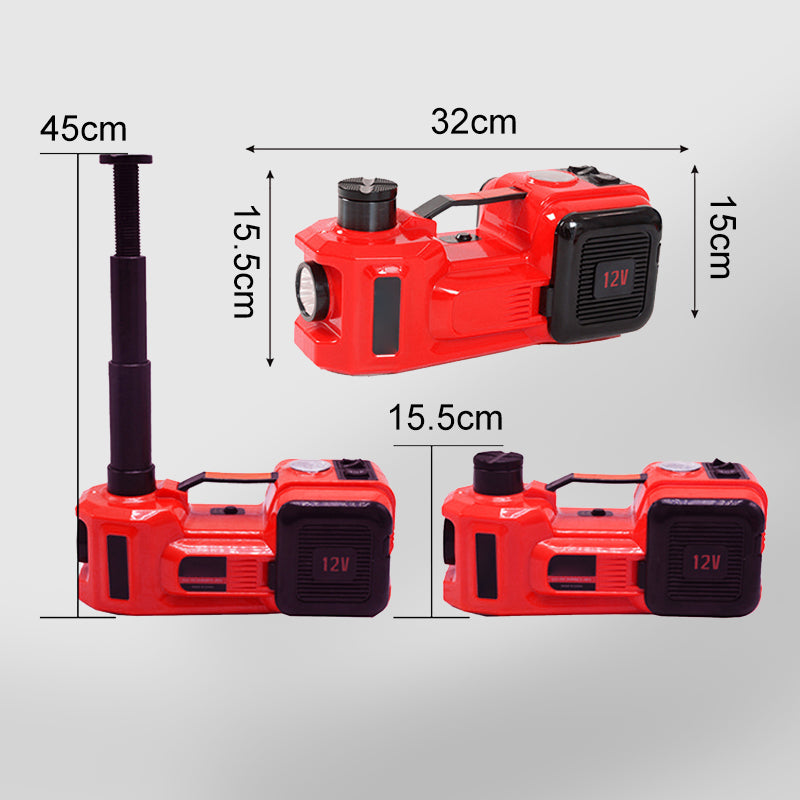 🔥CE/FCC-certifierad🔥12V (5 ton/11023 lbs) multifunktionell elektrisk hydraulisk domkraft för bil