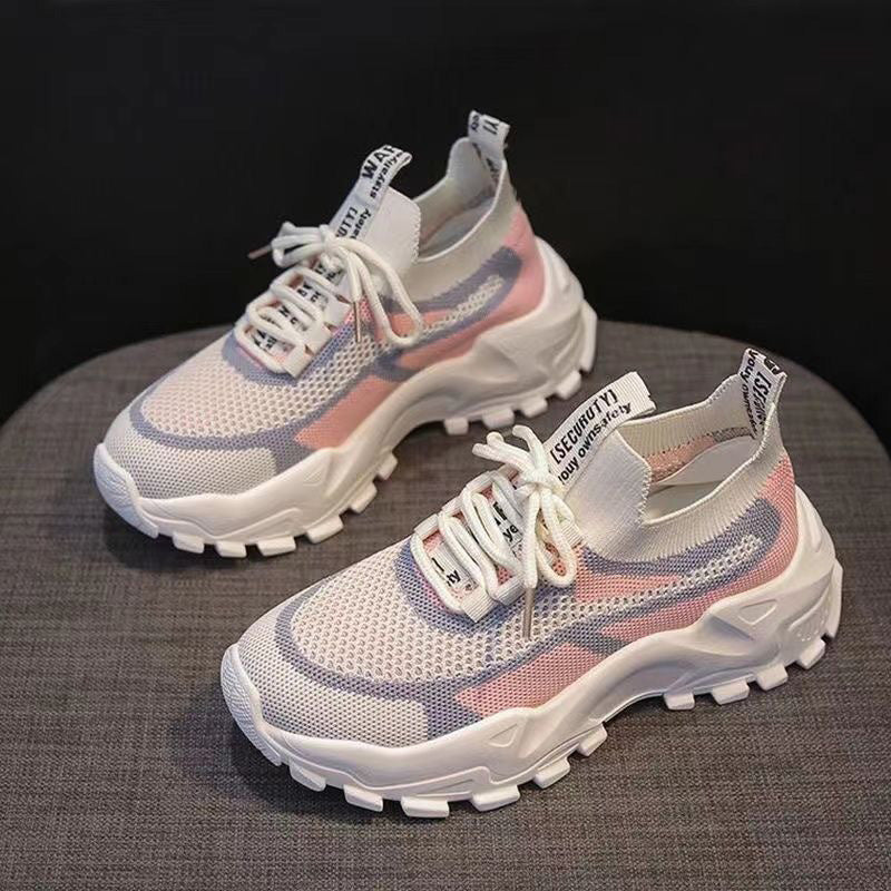 Andningsaktiva fritidssneakers för kvinnor