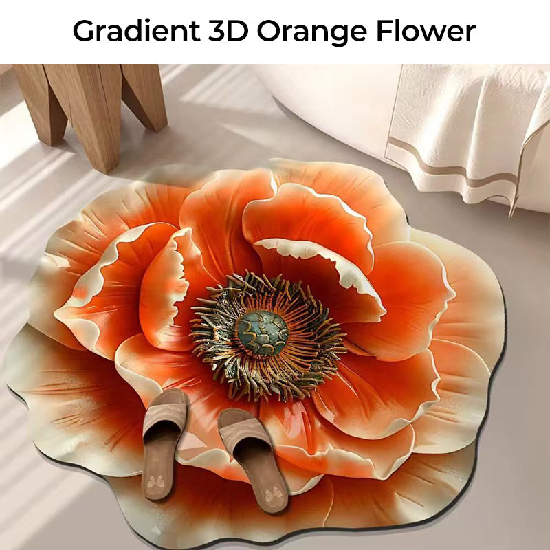 🔥2025 ny begränsad tid 50% rabatt 🌸3Dblomma diatoméjord absorberande golvmatta