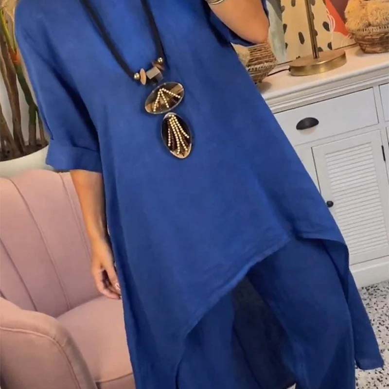 Women's Irregular Top & Pants 2-delat set