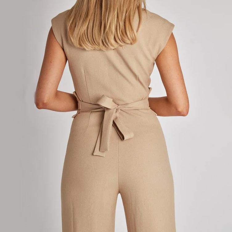 (đ2025 Hot Saleđ)đ€©đĂrmlös jumpsuit med vida ben för kvinnor