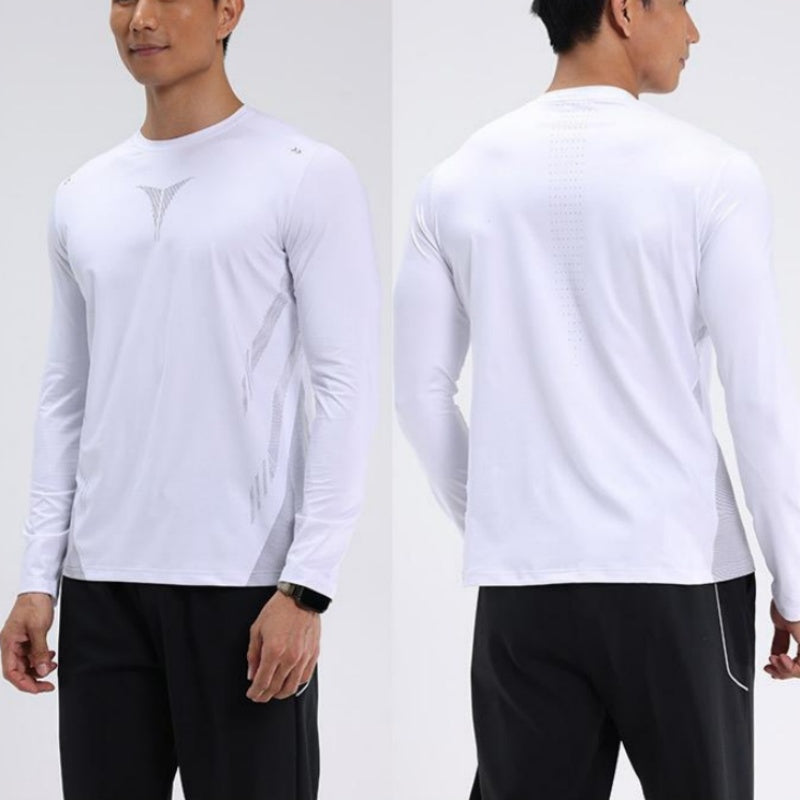 Casual långärmad snabbtorkande sport-T-shirt för män