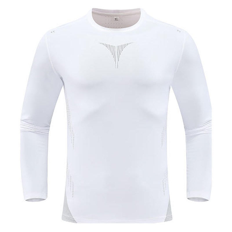 Casual långärmad snabbtorkande sport-T-shirt för män