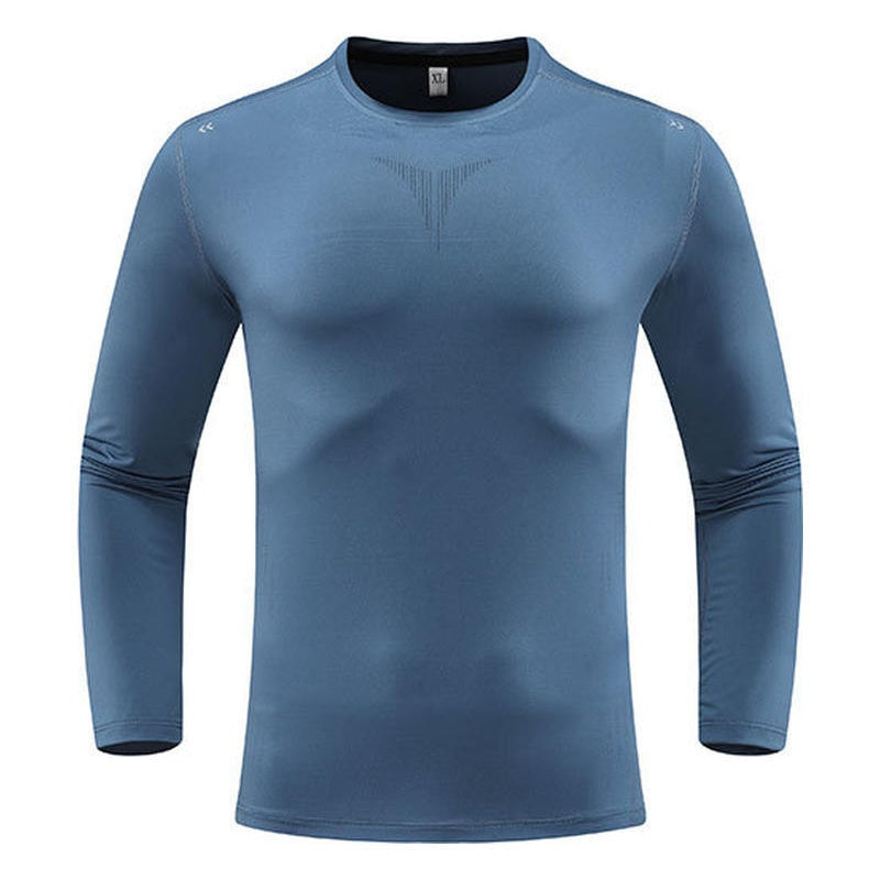 Casual långärmad snabbtorkande sport-T-shirt för män