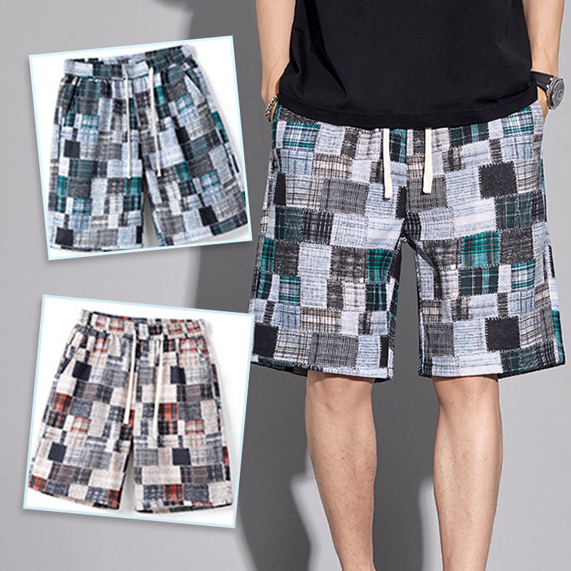 Casual Color-Block Shorts för män