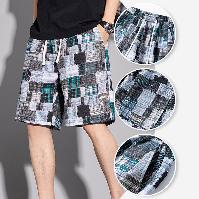 Casual Color-Block Shorts för män